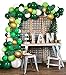 Heboland Safari Jungle Balloon Garland Arch Kit 120pcs Palm Leaves and Green White Gold Balloons 16Ft Long for Kids Boys Baby Shower Birthday Wild Party Theme Decorations