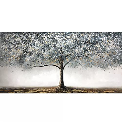 Impression sur toile decoration d'arbre abstrait contemporain salon