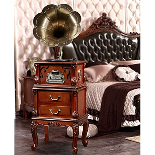 Platines vinyles Vintage phonographe en Bois avec Haut-parleurs, Tourne-Disque, Gramophone avec klaxon en cuivre pour… - Les Beatles, Paul McCartney, John Lennon, RIngo Starr, George Harrison Platines vinyles Vintage phonographe en Bois avec Haut-parleurs, Tourne-Disque, Gramophone avec klaxon en cuivre pour… – Image 7
