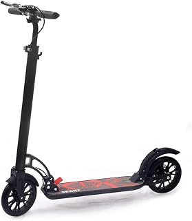 XBSLJ Scooters, Adults kids Commuter Scooter Height Adjustable Adult Folding Two-wheeled Scooter PU Wheels Aluminum Body (non-electric)