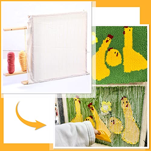 Premium Marked Tufting Cloth for Crafting Stunning Handmade Rugs - Large 57.6 x 39.6 Inch Rug Making Fabric with Guiding Lines for Tufting Guns and Punch Needles 6 Premium Marked Tufting Cloth for Crafting Stunning Handmade Rugs - Large 57.6 x 39.6 Inch Rug Making Fabric with Guiding Lines for Tufting Guns and Punch Needles - Image 5