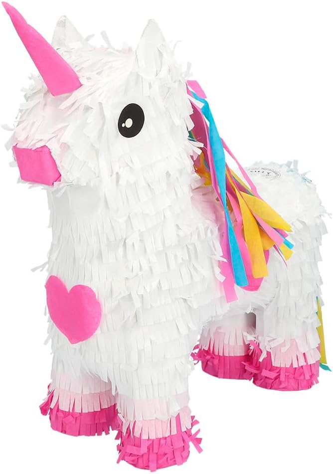 Boland - Pinata Einhorn XS, 14x 5,5 x 17,5 cm, Hängedeko, Dekoration für Geburtstag, Mottoparty und Karneval