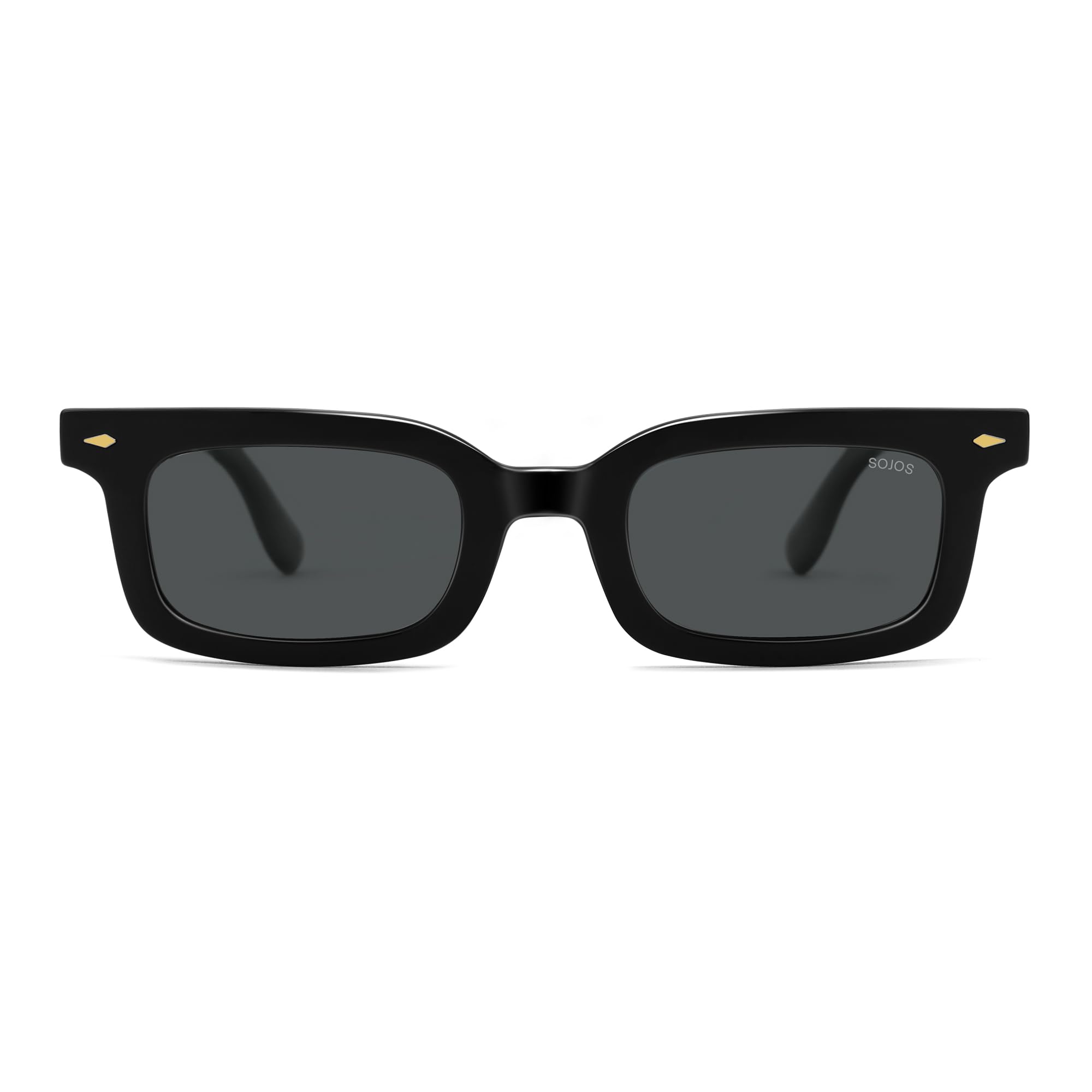 SOJOS Trendy Eckig Polarisiert Sonnenbrille SJ2628 | UV400-schutz, leichter rahmen, langlebig, für damen/herren