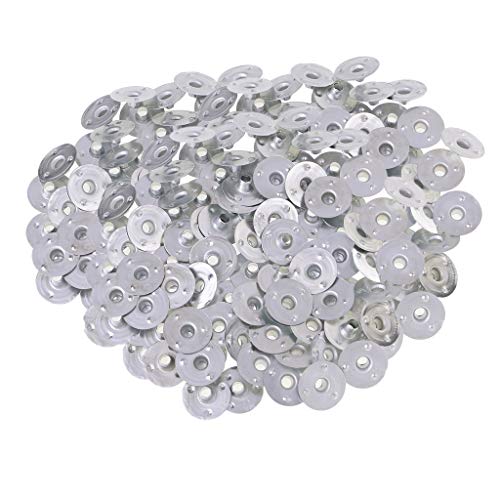500 piezas mechas para velas con base metálica plateada miniatura 2