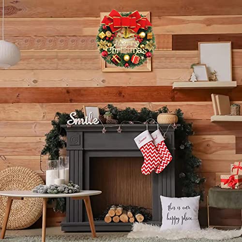 Christmas Wreath Pendant Merry Christmas Wreath Christmas Decoration Door Decoration Door Hanging Rattan Ornament Garland #TOP3