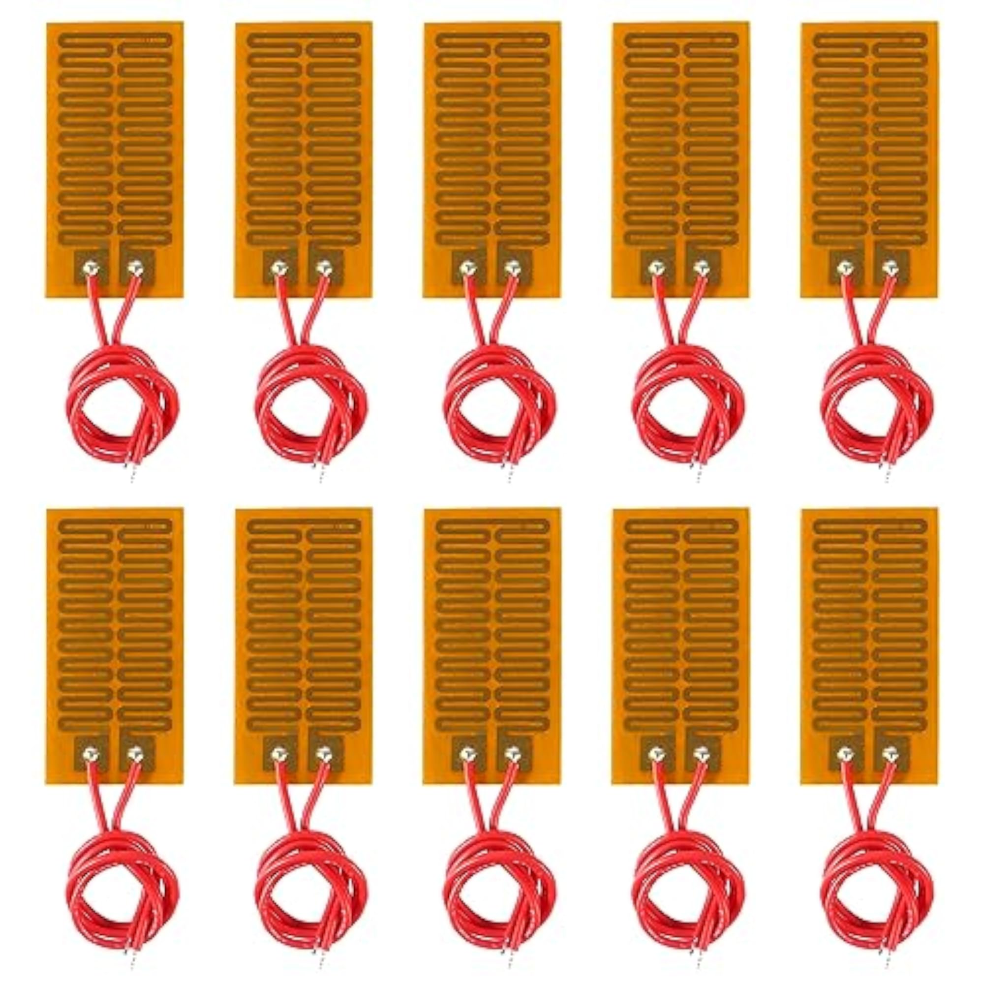 10pcs Foil Heating Plate Adhesive Pads, 25mm x 50mm