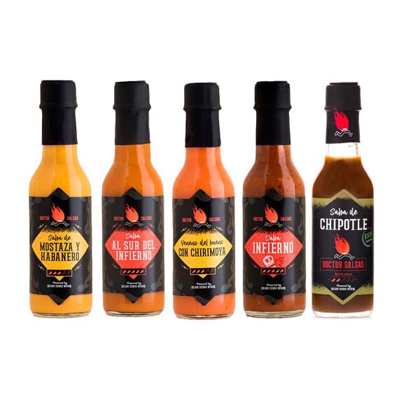 Salsa Muy Picante - Pack de 5 Salsas Extra Picantes