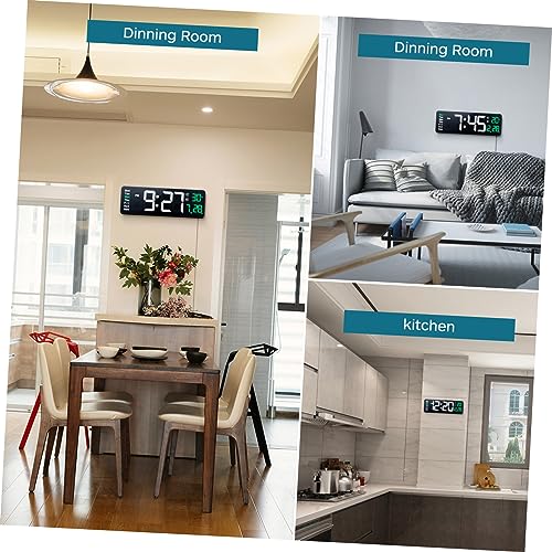 Horloge murale numérique LED verte : résolvez le manque de lisibilité avec la télécommande