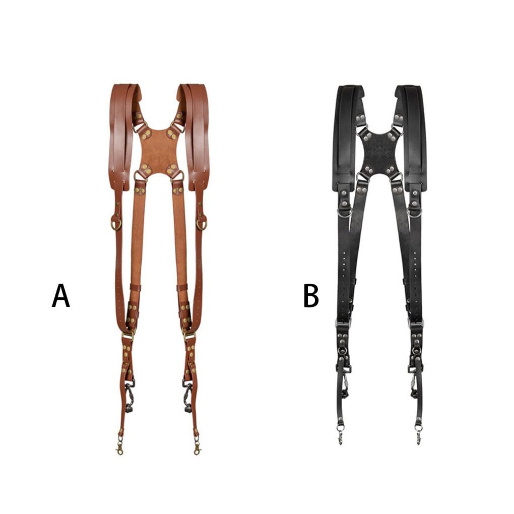Courroie de l'appareil photo Harnais à came Corde d'épaule Conception pliable Sangles en cuir multifonctionnelles porteuses polyvalentes