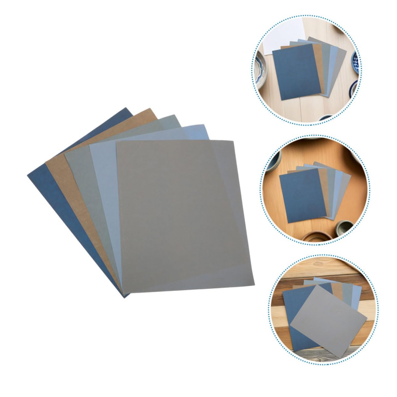 40 Teiliges Set Ultrafeines Schleifpapier aus Siliziumkarbid Feine Körnung Nass Trockenanwendbar Verschleißfest Selbstschärfend für Präzises Modellbau-schleifen und Polieren