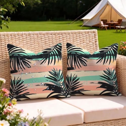 Housse coussin de jardin 55x55 imperméable anti tache pour canapé et banc - 6
