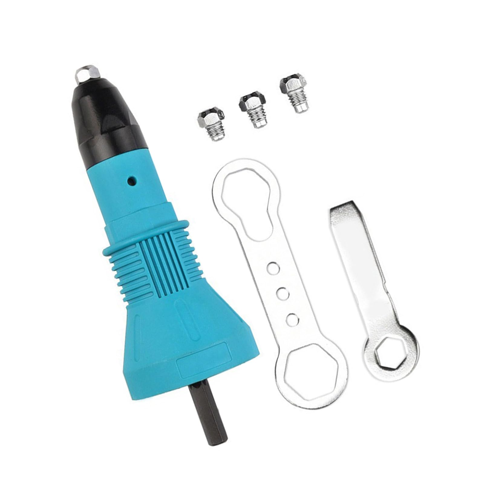 Hsioluted 99098B Of 3 Multipurpose Rivet Conversion Set Ergonomic Handle Auto Riveter Adapter For Enhances Control And Stability Automatic Rivet Adapter
