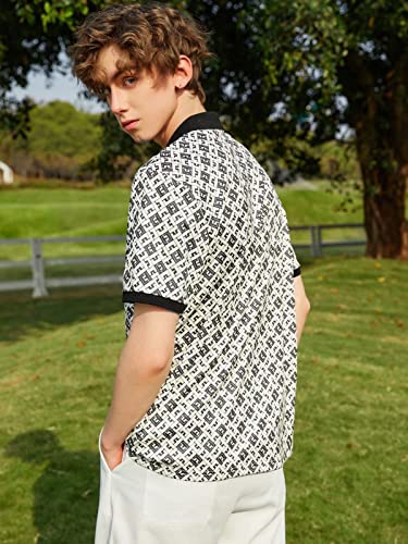 GRECIILOOKS T-Shirts for Men| Mens Polo Neck T-Shirt| Checkered Polo Neck T-Shirt | Half Sleeves Casual T-Shirt for Men| Sumner Wear Men T-Shirt| Outdoor Wear| Beach Wear