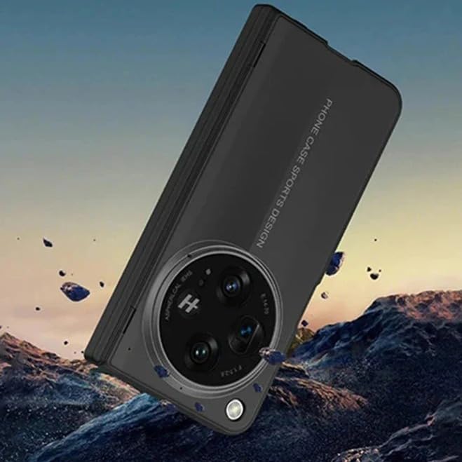 Image of MILLION CASES Back Cover Case for OnePlus Open Soft TPU Shockproof Protective BladeRunner Ultra Thin Matte Case(Black)