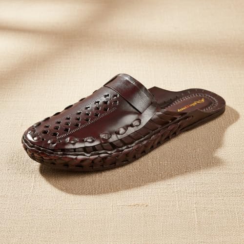 Image of Kolhapuri Chappal for Men|Kolhapuri Slippers for Men|Kolhapuri Shoes for Men|Leather Slippers for Men|Wedding Slippers for Men-B1