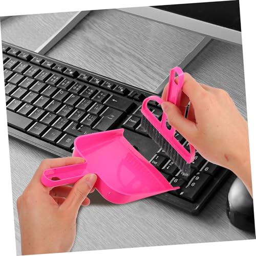 TOYZFRIENDY Mini Kehrschaufel und Handfeger Set Klein mit Weichen Borsten für Tisch Schreibtisch und Bett Tragbares Mini Besen Kehrblech Set für Präzise Reinigung von Tastaturen Elektronik – Bild 7