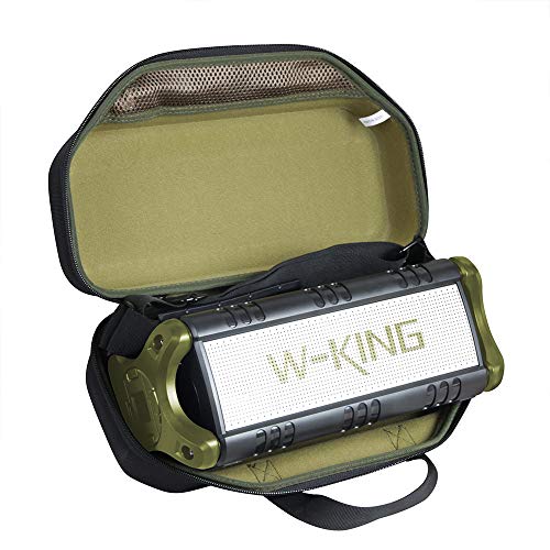 Hermitshell Funda Rígida De Eva Para Altavoz Bluetooth W-King De 30 W 50 W Negro Verde Hermitshell Funda Rígida De Eva Para Altavoz Bluetooth W-King De 30 W 50 W Negro Verde