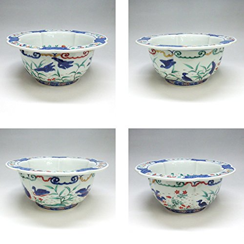 Amazon｜【名品茶道具/水指】 萬暦 水鳥絵 林淡幽作 鵬雲斎書付【国内