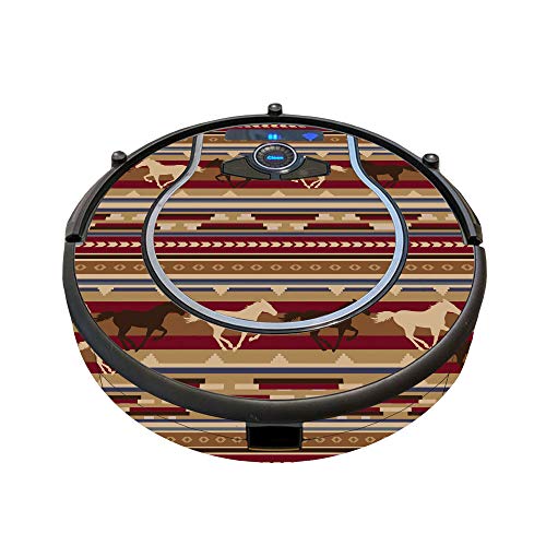 Image of MightySkins Skin Compatible with Shark Ion Robot 750 Vacuum Minimal Coverage - Western Horses | Protective, Durable, and Unique Vinyl wrap Cover | Easy to Apply, Remove | Made in The USA