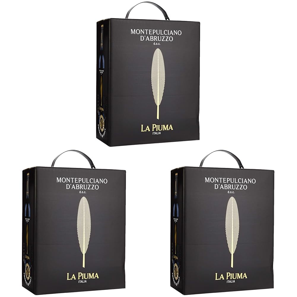 La Piuma Montepulciano d' Abruzzo BIB, 1 x 3L (Packung mit 3)