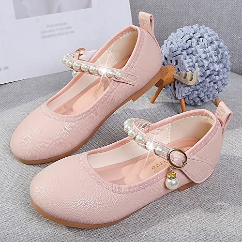 EnJoCho Girls House Shoes Girls Single Shoes Kids Open Toe Ankle Strap Dress Shoes Wedding Party Sandals For Toddler Kids2
