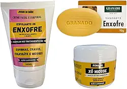 Kit Creme Esfoliante de Enxofre Sabonete e pomada