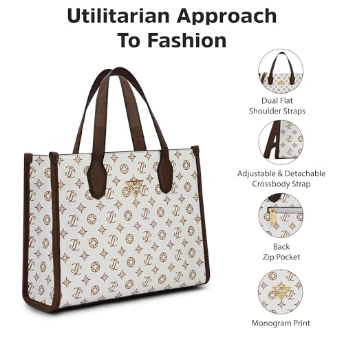 Image of Lavie Signature Women's LS Vancouver Box Tote Bag | Tote Handbag for Work | Ladies Purse | Stylish Shoulder Bag | Gift for Women