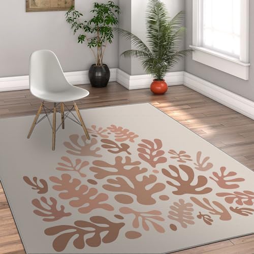 Tapis Matisse algues 160x230cm grand format lavable pour salon - 4