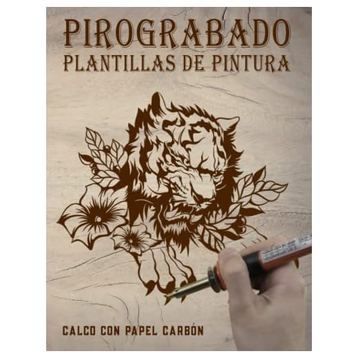 Pirograbado Plantillas de pintura: Calco con papel carbón. En este libro encontrarás numerosos motivos únicos de plantillas para calcar Fantasía