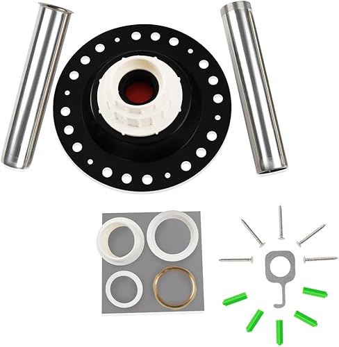 Miniatura 8 de Kit de bañera independiente con tubo de cola de acero inoxidable y adaptador de PVC compatible con todas las bañeras independientes, bañeras