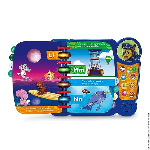 VTech Pat' Patrouille Mon Livre Jeu Mission Alphabet Jeux Éducatifs Livre Sonore et Musical Jouet Paw Patrol Cadeau Enfant de à Contenu en Français - vue 4