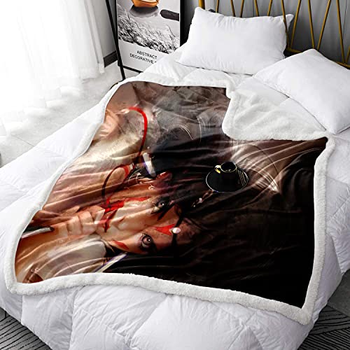 YLFC Bedruckte Mononoke Hime Prinzessin Mononoke Fleece-Überwurfdecke...