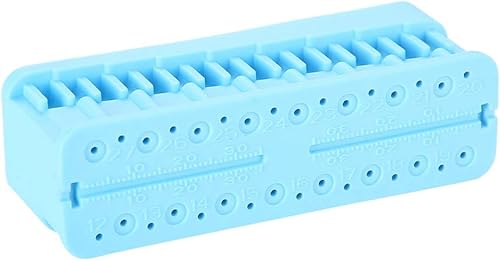 Miniatura 23 de Soporte para herramientas de medición Endo Block File Ruler, instrumentos de medición profesionales, utilizados en medición (azul oscuro) Azul