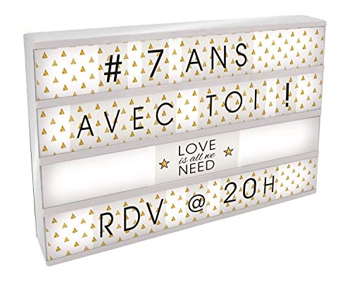 D.KO K.DO Boite Lumineuse à Message Personnalisable