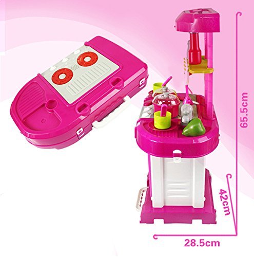 Black Foru Kitchen Set, Smoky, Music,Real Water tap, Actually Fell of Kitchen for Your Kids 3