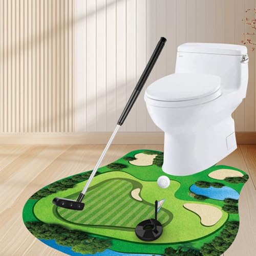 BODYA Cadeaux de golf pour hommes, mini jeu de golf pour salle de bain et toilettes