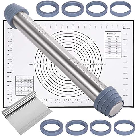 Rodillo de Acero Inoxidable con 8 Discos Ajustables Cover