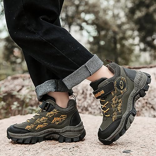 Kids Hiking Boots Toddler Girls Boys Winter Thick Warm Shoes Anti-Collision Non-Slip Athletic Outdoor Trekking Boots4