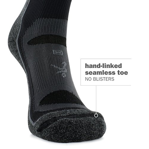 Balega Blister Resist Performance Crew Athletic Running Socks For Men And Women (1 Pair), Black, Large #TOP5