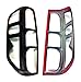 Aftermarket Accessory K1AutoParts Black Matt Rear Tail Light Taillight Lamp Cover Trim for Nissan Navara Frontier D40 2005-2013 (US and EU Model 2005-2009)