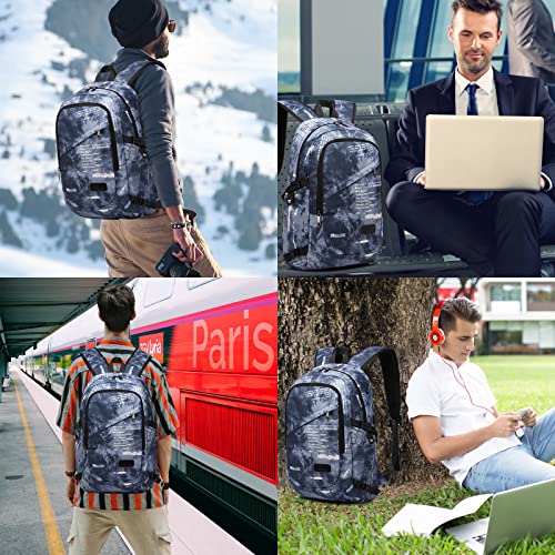 Kono Laptop Backpack, 15.6 inch Laptop Bag with USB Charging Port - Image 2