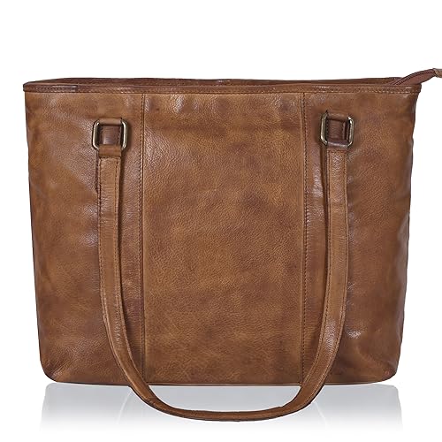 CHUNLI Women's Genuine Leather Crossbody Satchel Purse - Top Handle Tote Bag With Adjustable Strap