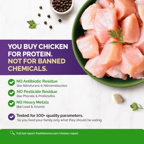 Image of FreshToHome Premium Chicken Thigh Boneless | 480g to 500g Pack | Skinless | Antibiotic-residue-free | Tender | Fresh | Never Frozen