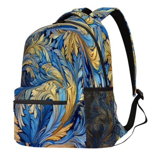 Sac à dos d'école et de randonnée à motif plume pour accompagner vos sorties de week-end
