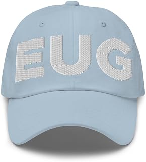 Hogue WS LLC EUG Airport Hat (Embroidered Dad Cap) Flying to Eugene Airport