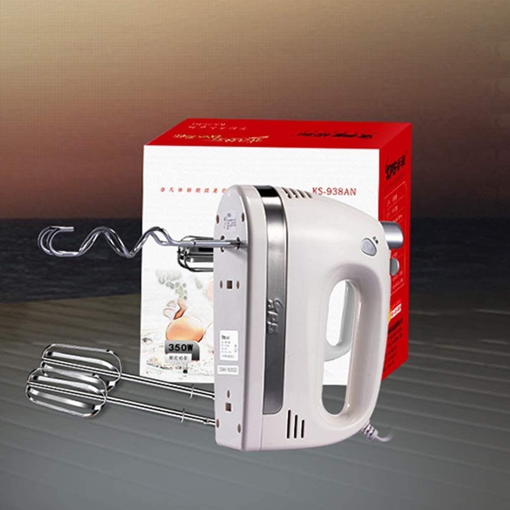Frusta elettrica Manuale, Frusta con Accessori in Acciaio Inossidabile, 5 velocità e Pulsante Turbo, Include; Bacchette, Ganci per impastare