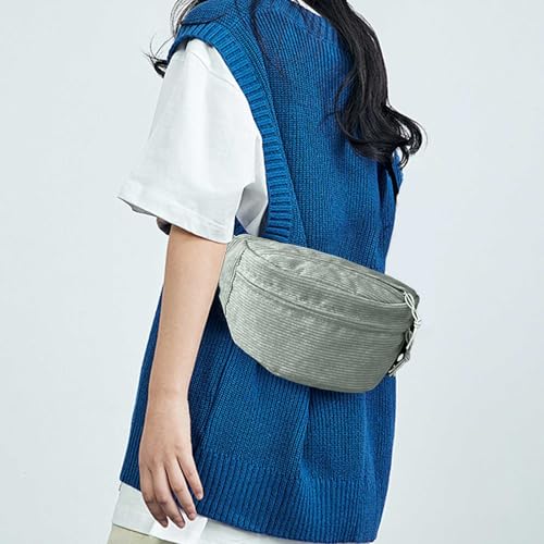 Bauchtasche Damen Bauchtasche Cord UmhäNgetasche Cord Crossbody Bag