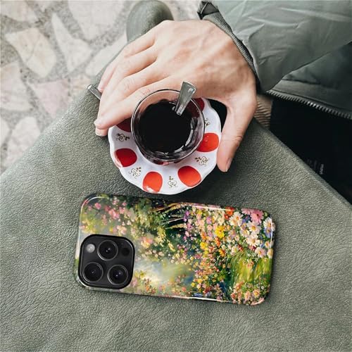 Case for iPhone 16 Pro, Shockproof Hybrid Protective Phone Case, Dual-Layer Drop Protection Anti-Scratch, Floral Sunlit - image 7