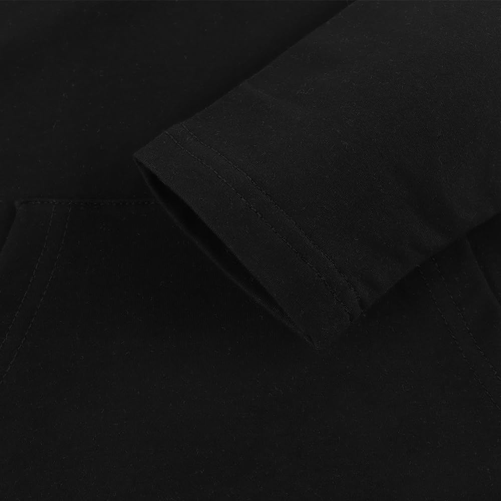 Spring&Gege Bluza z kapturem z długim rękawem i kieszenią dla chłopców dzieci bluza dziecięca bluza na co dzień bawełna solidna bluza z kapturem wiek 5-14 lat