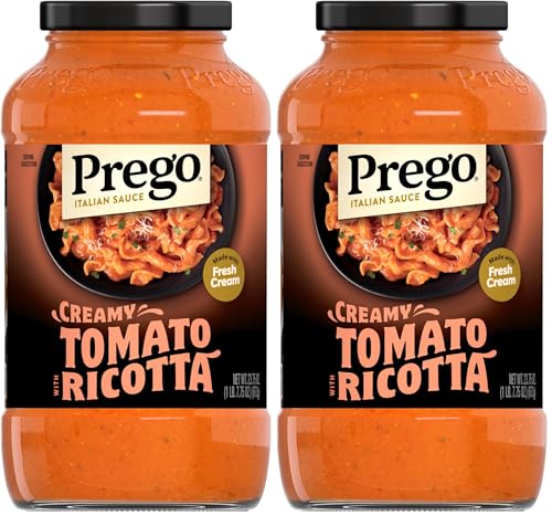 Prego Creamy Tomato Pasta Sauce with Ricotta, 24 oz (2-pack)